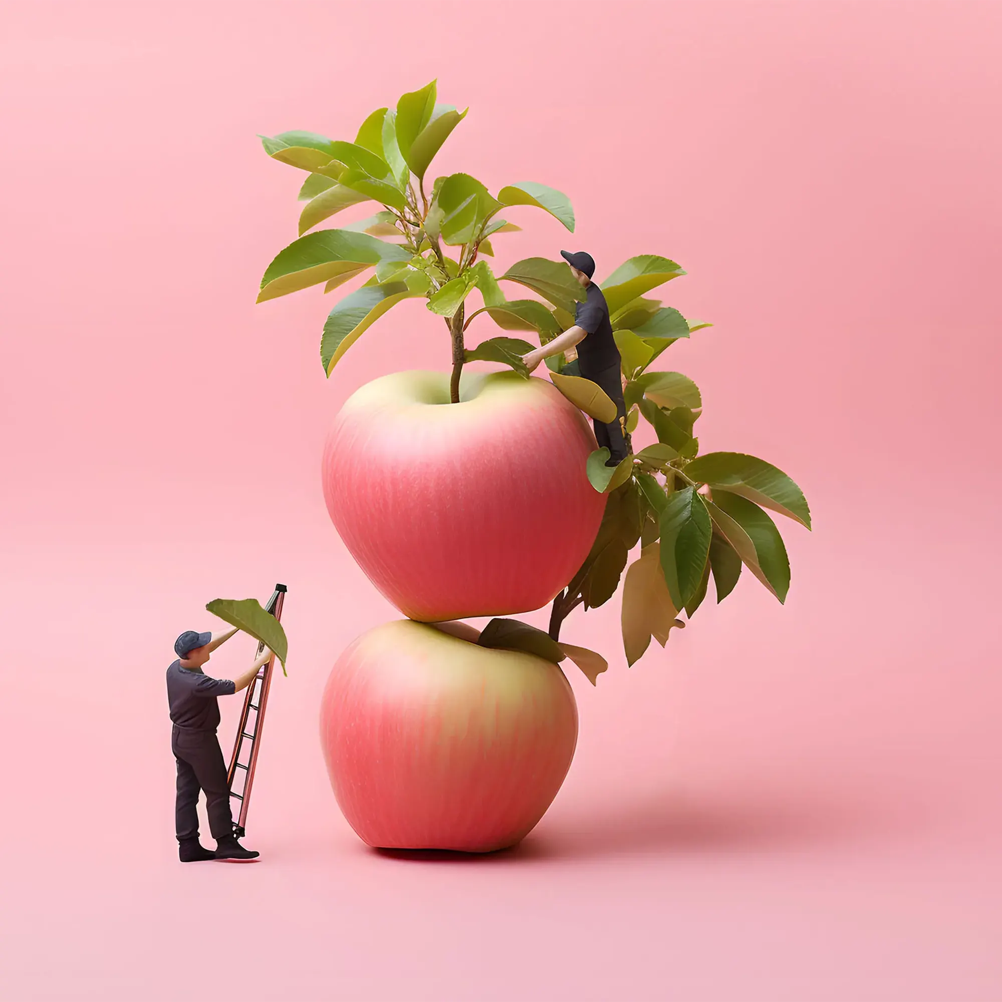 사과 농사 미니어처-1