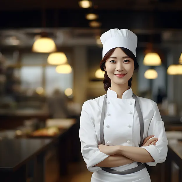 여성주방장모델