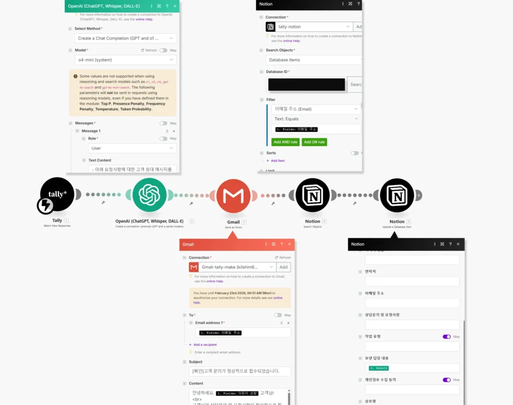 신청서 자동화 메이크임